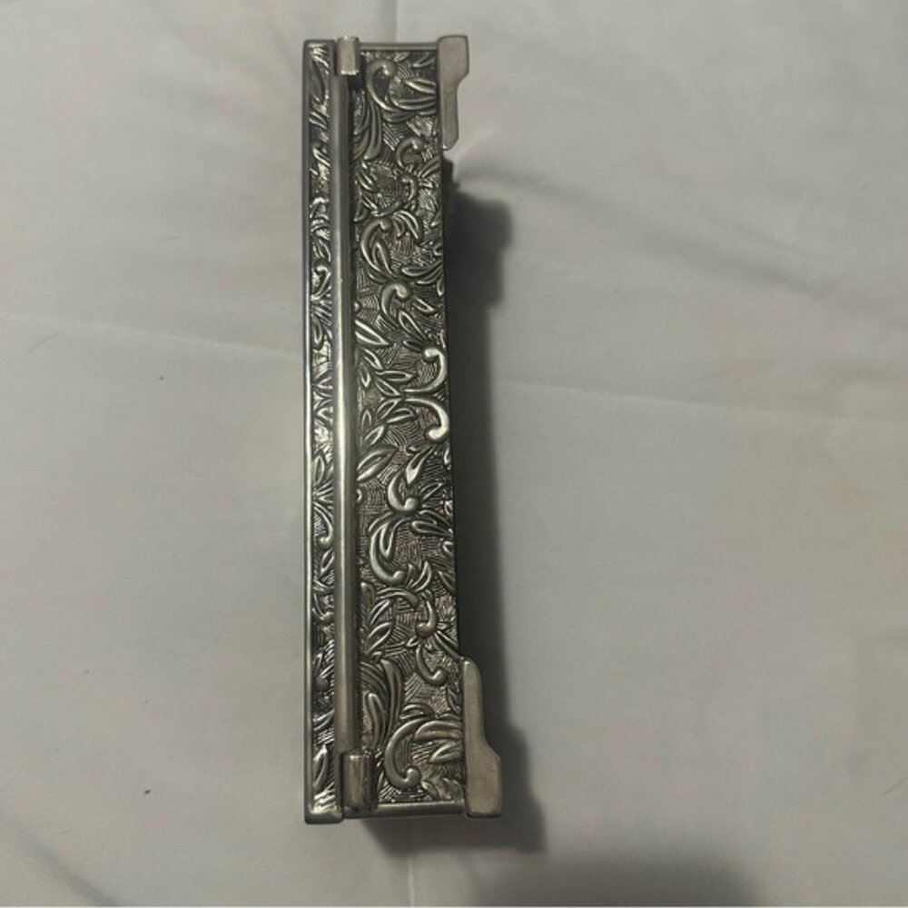 Vtg Godinger Silver 1992 Velvet-Lined Jewelry Box 9x4x2 | Quiet Luxury Decor - Picture 5 of 12